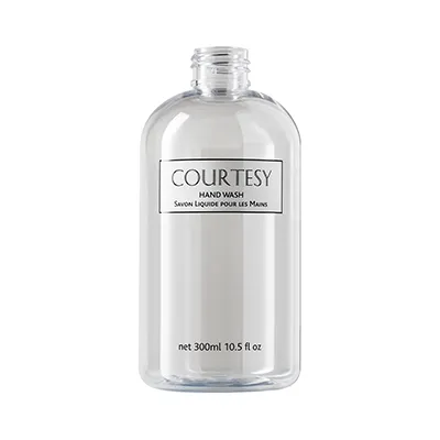 Courtesy Empty Printed 300ml Bottle Hand Wash Label