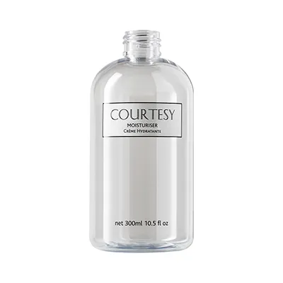 Courtesy Empty Printed 300ml Bottle Moisturiser Label